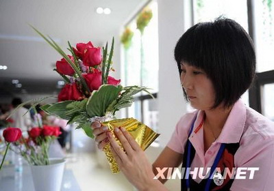 北京奧運頒獎用花“紅火” 主要為月季(組圖)