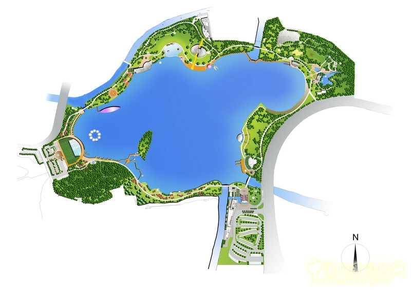 盛葉夏樹(shù) 雕塑公園 景觀 總平面圖