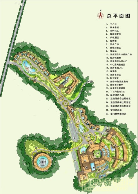 規(guī)劃設計方案  景觀 景觀提升 景觀布局 規(guī)劃設計 承德矛荊壩裕景國際森林溫泉城規(guī)劃設計方案