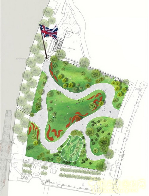 West8倫敦女王禧慶花園 世界園林 規(guī)劃設(shè)計(jì) 中國(guó)風(fēng)景園林網(wǎng)
