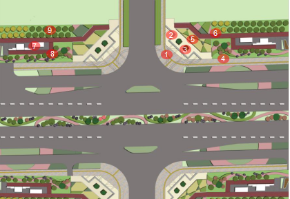 2016園冶杯專業(yè)獎參賽項目: 懷遠縣S307道路園林景觀工程設計