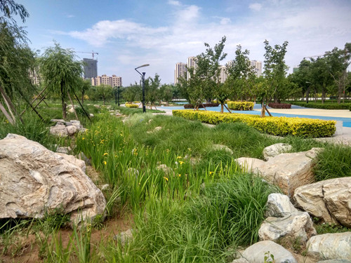 園冶杯專業(yè)獎：固安迎賓大道街角北、南公園