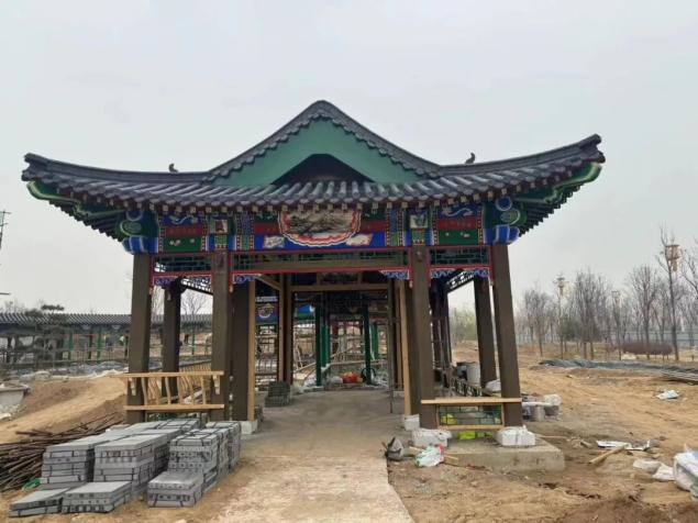 河北省第七屆園博會(huì)滄州園主體工程完工