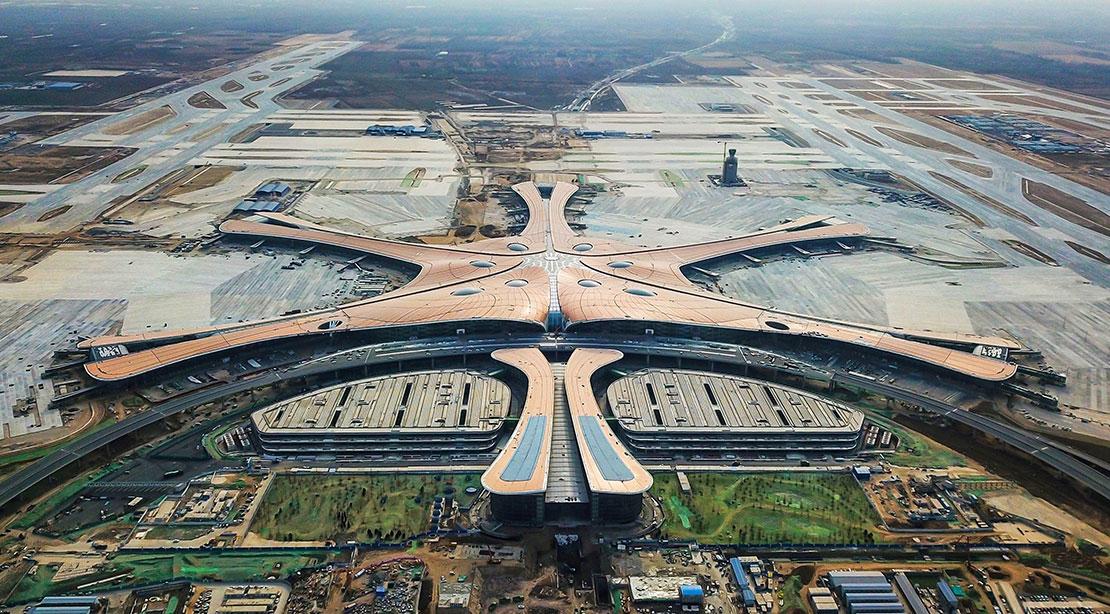 大興國際機(jī)場(chǎng)衛(wèi)星航站樓復(fù)工